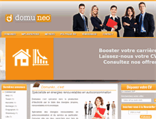 Tablet Screenshot of domuneo-emplois.fr